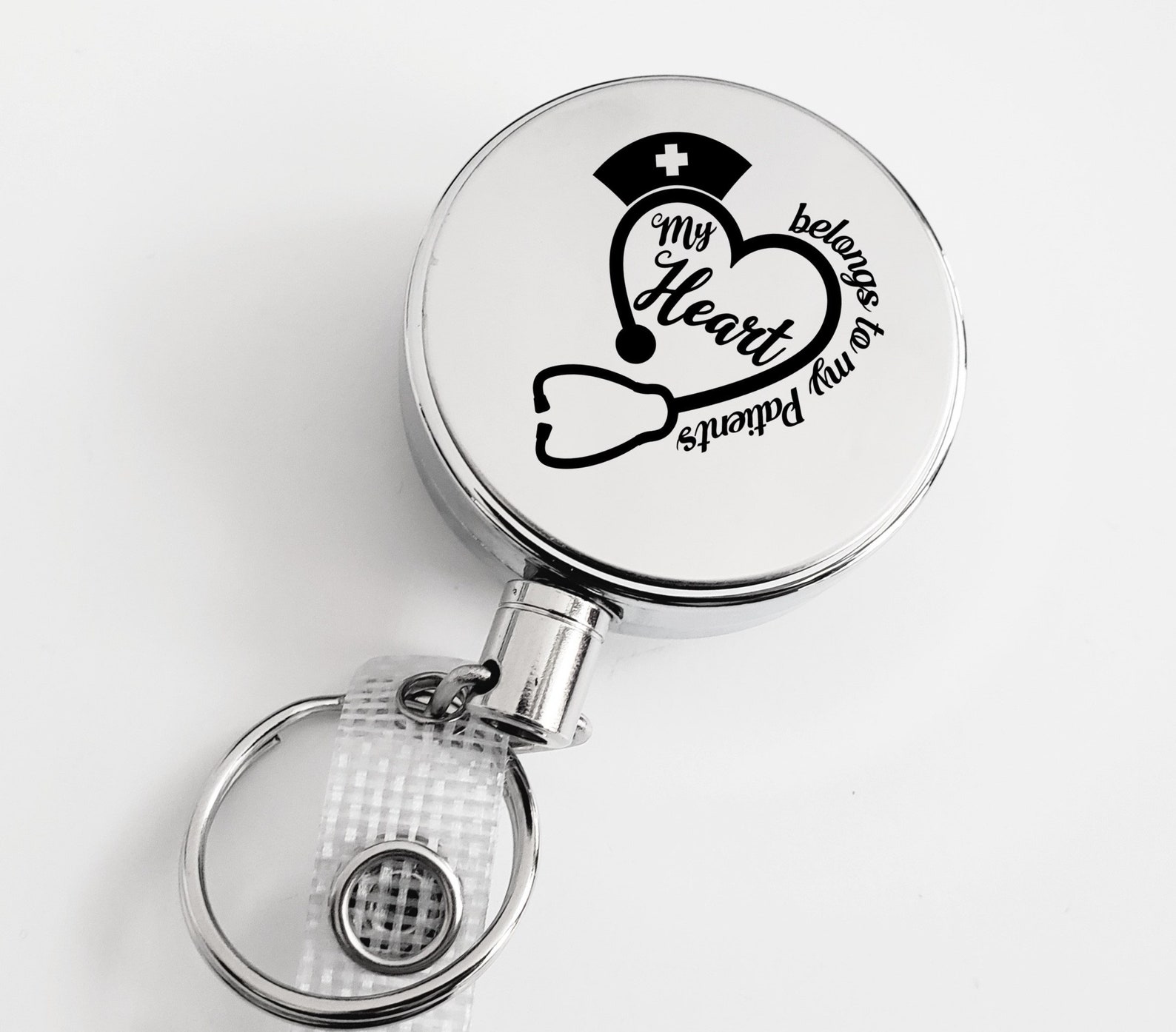 Nurse Badge Holder My Heart Belongs to My Patients Nurse Etsy Singapore