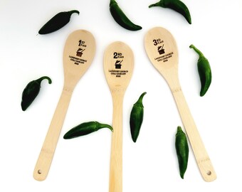 Chili Cook off gift 1st 2nd 3rd place - Personalized wooden spoon for a Grill cookoff -  Baking contest gift - Crockpot contestant gift