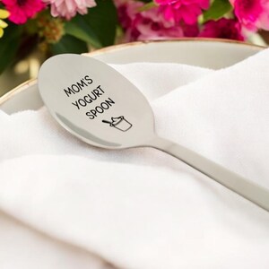 Yogurt Spoon - Personalized Spoon for Yogurt - Custom Parfait Spoon - Yogurt Spoon for Mom -Gifts for Her - Yogurt Spoon with Name