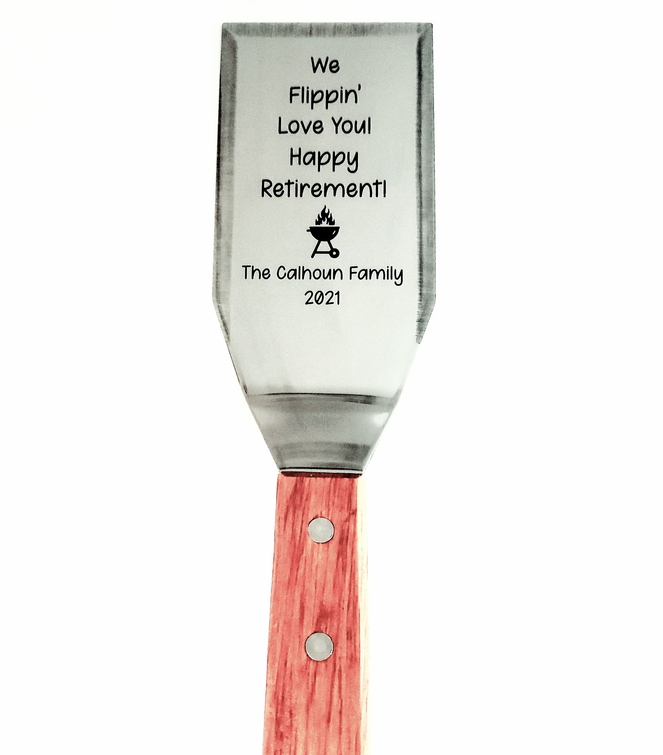 Happy Retirement Gift We Flippin Love You Grilling Spatula | Etsy