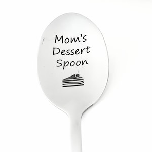 Custom Engraved Spoon - Custom Dessert Spoon - Engraved Cake Spoon - Custom Spoon Gift - Custom Spoon for Dessert - Engraved Dessert Spoon