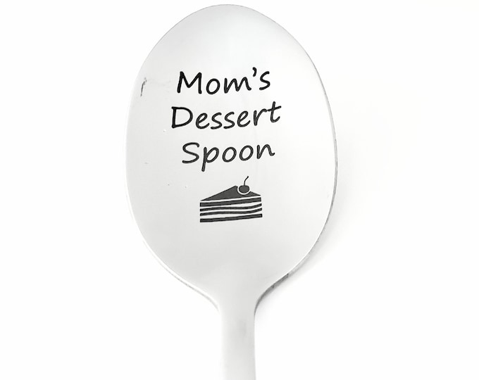 Custom Engraved Spoon - Custom Dessert Spoon - Engraved Cake Spoon - Custom Spoon Gift - Custom Spoon for Dessert - Engraved Dessert Spoon