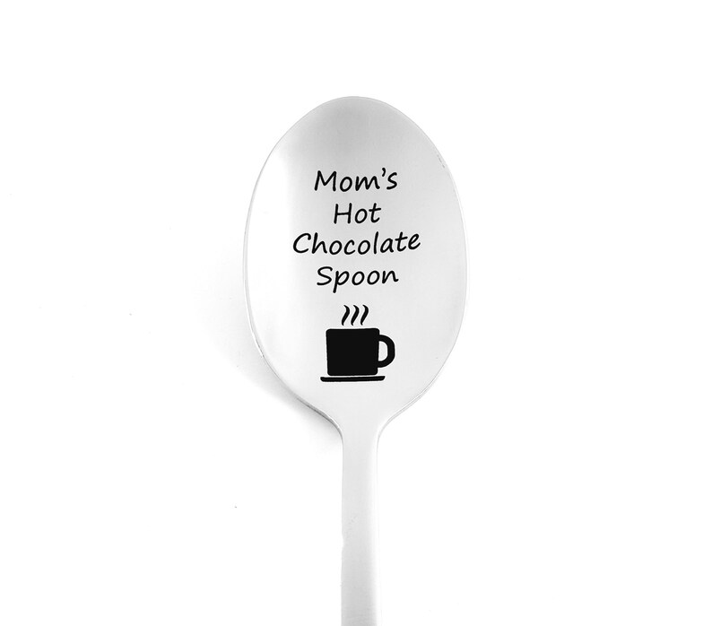 Custom Hot Chocolate Spoon  Engraved Hot Chocolate Spoon  image 1