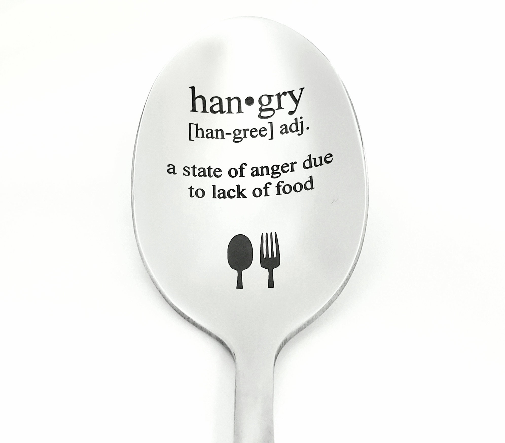 Hangry Spoon Funny Quote Spoon Engraved Hangry Spoon Etsy