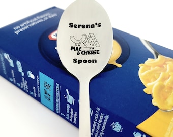 Personalized Mac & Cheese Spoon | Kids Macaroni Spoon | Macaroni and Cheese Spoons | Customized Cheese Pasta Spoon | Engraved Macaroni Spoon