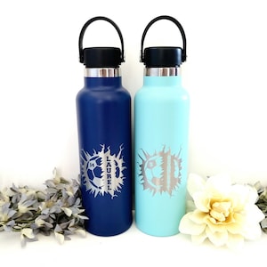 Personalized Soccer Water Bottle -  Custom bottle with name - Personalized Soccer team water bottles - hydroflask hydration water bottle