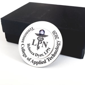 Engraved LPN Pin - Licensed Practical Nurse Pin - Nurse Pinning Ceremony - Pinning Ceremony Gift - Custom LPN Pin - Nurse Pin for Graduation