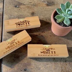 Personalized Engraved Wooden Level with Bottle Opener – Custom Tool - Father’s Day Gift, Husband Gift, Grandpa Gift, Birthday Gift for Men image 11