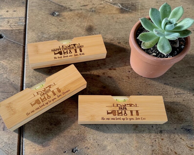 Personalized Engraved Wooden Level with Bottle Opener – Custom Tool - Father’s Day Gift, Husband Gift, Grandpa Gift, Birthday Gift for Men image 11