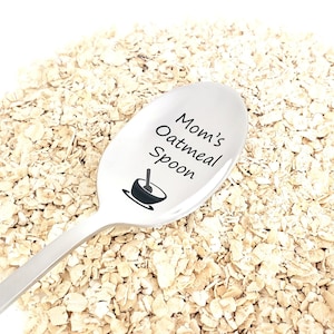 Custom Oatmeal Spoon - Engraved Oatmeal Spoon - Engraved Spoon - Custom Spoon Gift - Custom Spoon for Oatmeal - Oatmeal Spoon for mom