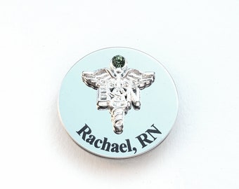 Engraved BSN Pin - Registered Nurse Pin - Nurse Pinning Ceremony - Custom BSN Pin - Nurse Graduation Pin - Stethoscope pin - BSN Gift