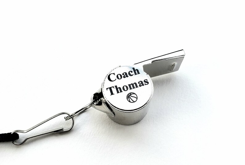 Custom Coach Whistle Coach Whistle Coach Appreciation Gift Etsy