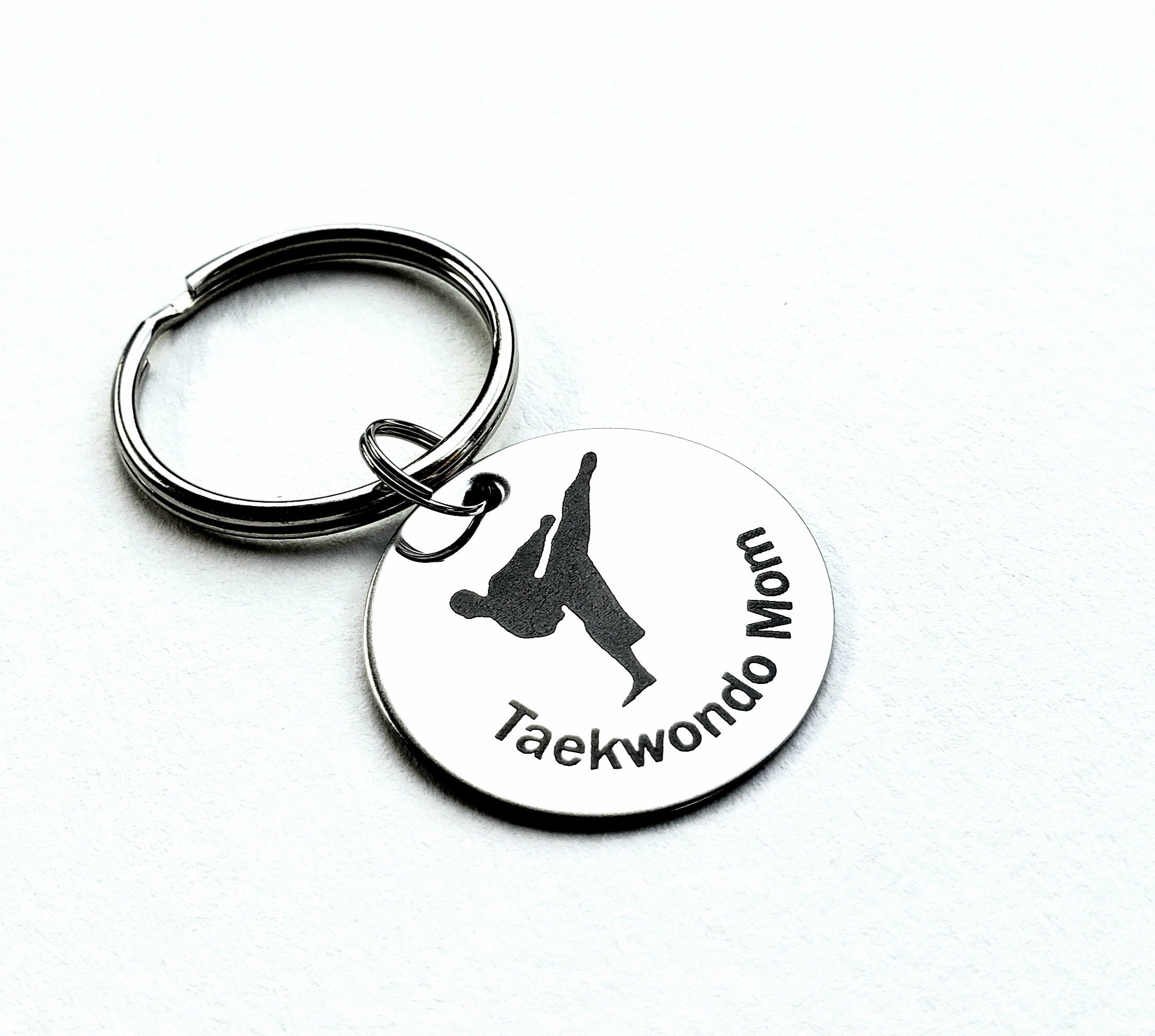Custom Taekwondo Keychain Taekwondo Mom Keychain Etsy