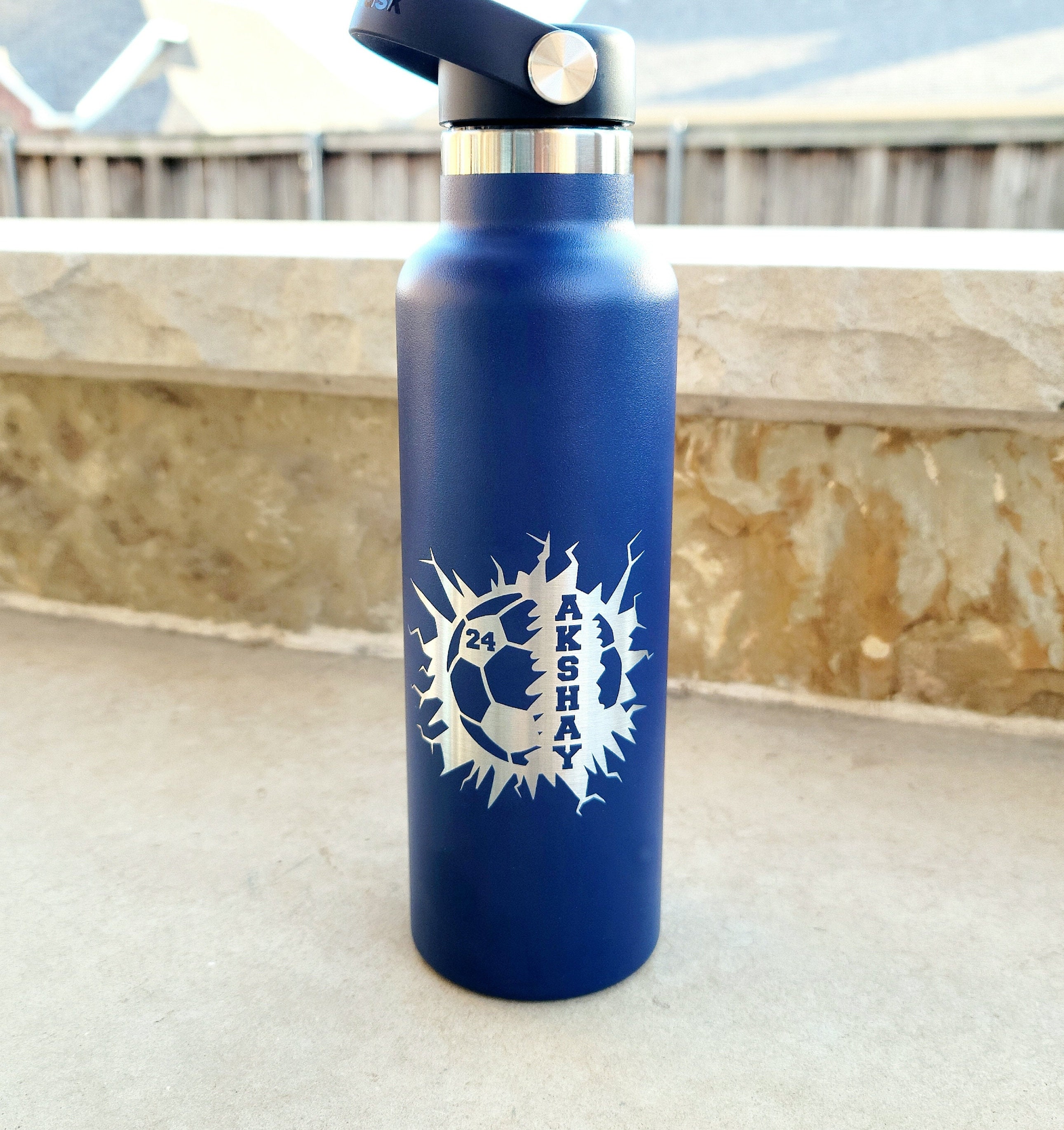 Personalized Soccer Water Bottle Custom Bottle With Name | Etsy