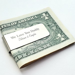 Money Clip for Dad - Dad Gift - Fathers Day Gift - Money Clip for Groomsmen - Groomsman Gift - Dad Gift from Kids - Monogrammed Money Clip