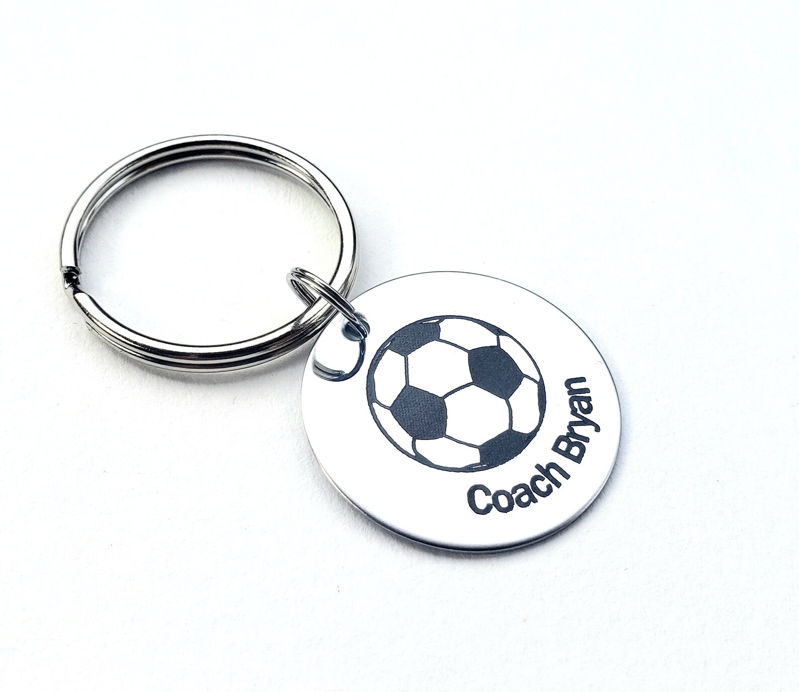 Custom Soccer Coach Keychain Soccer Keychain Personalized Etsy