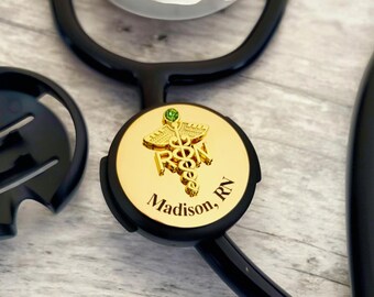 I AM Stethoscope ID Tag - Personalized Nurse Badge Clip For Medical Professionals - View #11