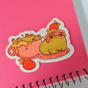 Goofy Frogs Vinyl Sticker | Waterproof Option | Cute Frog Sticker for Laptop, Water Bottle, Car, or Journal | Frog Gift