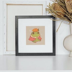 Gilbert de kikkerprint | Digitaal downloaden | Grillige Wall Art Print | Afdrukbare kunst aan de muur