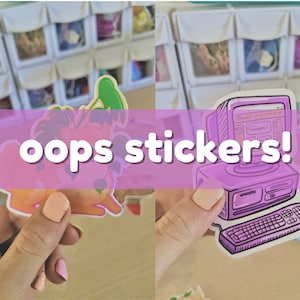 Mystery Sticker Pack, Oops Stickers, Cute Sticker Pack, Sticker Grab Bag, Seconds Sale, Waterproof Stickers, Frog Stickers, Random Stickers