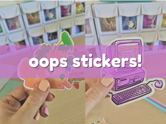 Mystery Sticker Pack, Oops Stickers, Cute Sticker Pack, Sticker Grab Bag, Seconds Sale, Waterproof Stickers, Frog Stickers, Random Stickers
