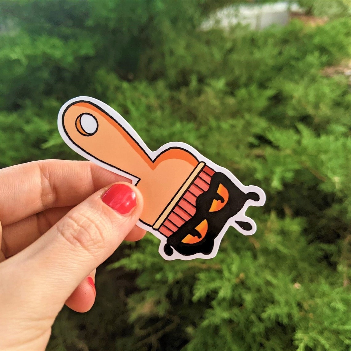 Neopets Halloween Paint Brush Vinyl Sticker Waterproof Etsy