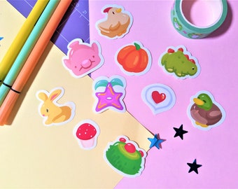 Stardew Valley Vinyl Sticker Bundle, Waterproof Stickers, Stardew Valley Sticker Pack, Stardew Valley Gift