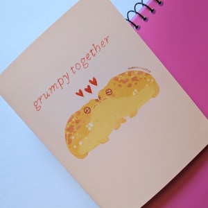 Valentinstag Karte Wüsten-Regen-Frosch | 'Gemeinsam Grumpy' | Frosch Grußkarte, Valentinstag Karte, Süßer Frosch Geschenk, Jubiläums Karte