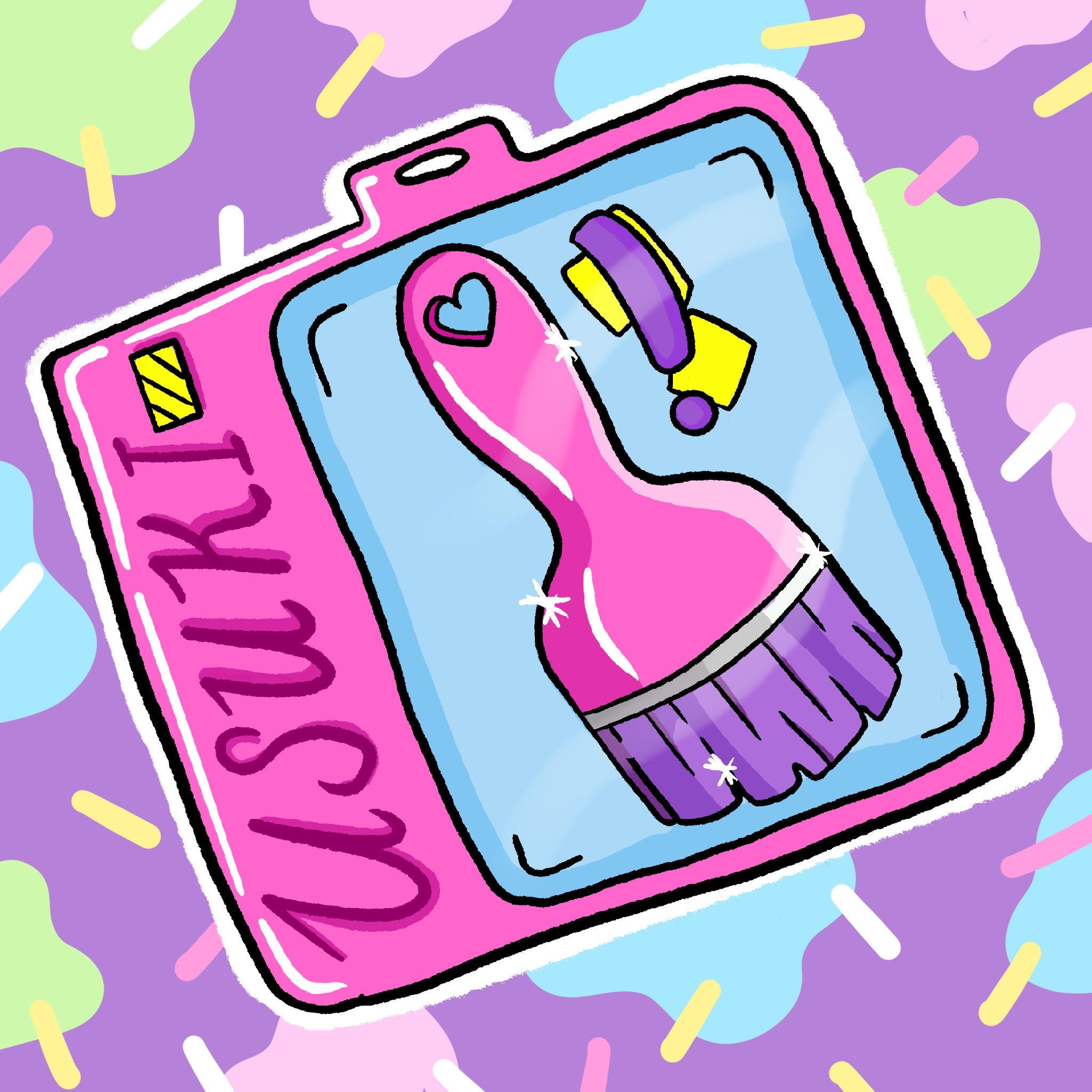 NEOPETS PRINT / Usuki Paint Brush Lindo estampado de arte Etsy