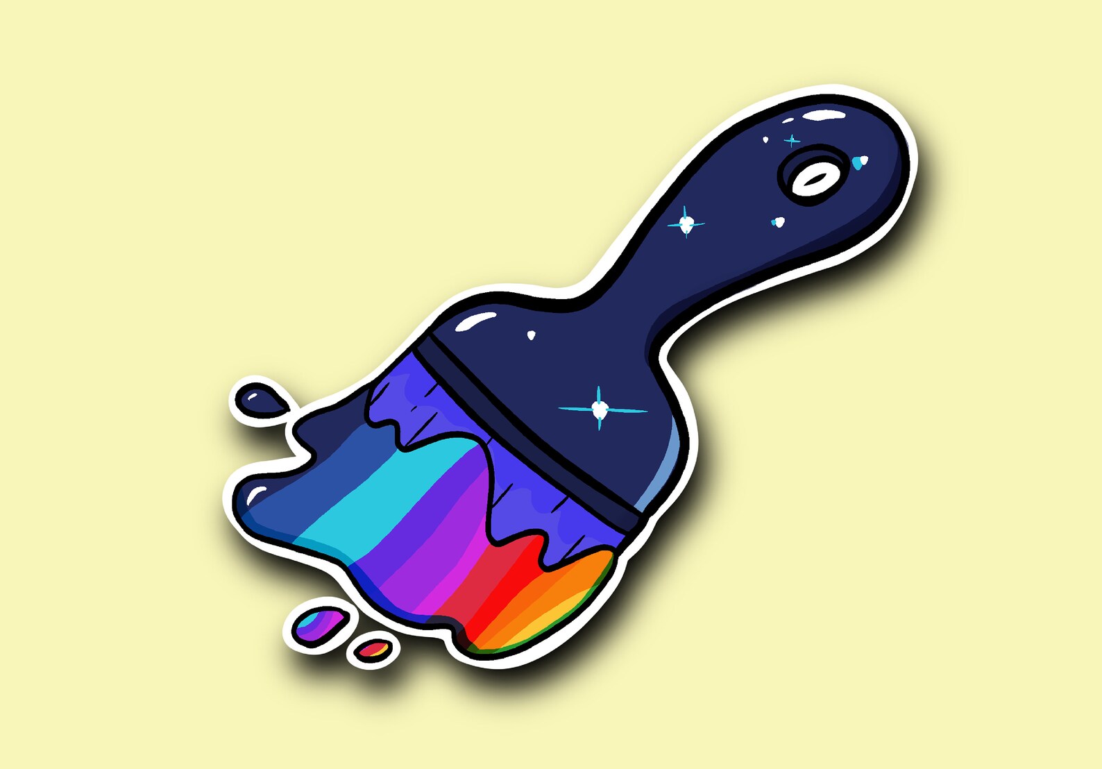 NEOPETS VINYL STICKER / Neopets Eventide Paint Brush Sticker Etsy