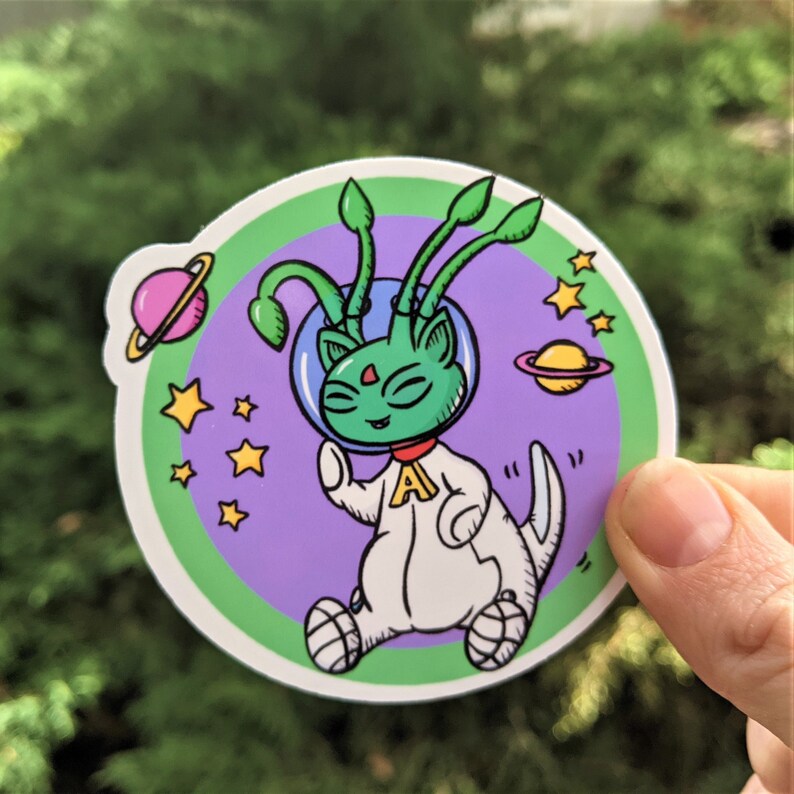 Neopets Alien Aisha Vinyl Sticker Waterproof Option Matte Etsy Hong Kong