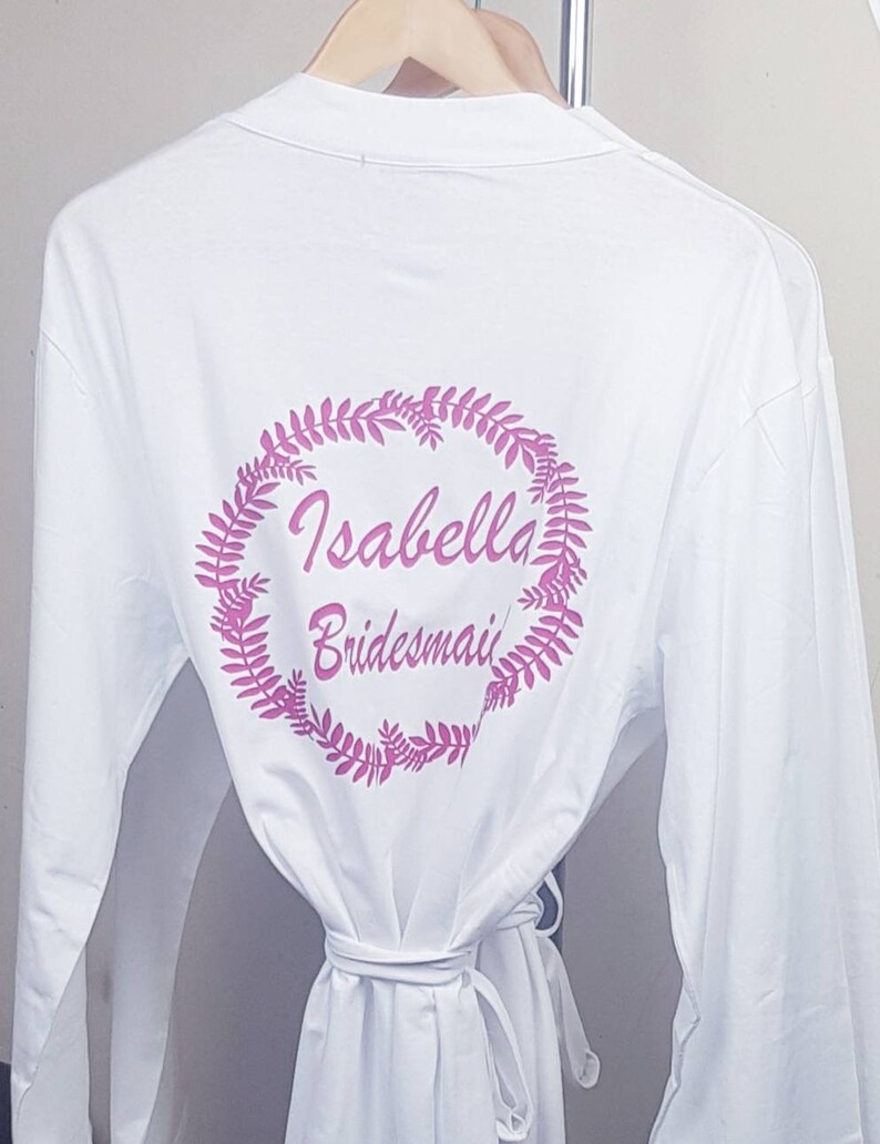 Personalised Bridal Robe,Bridesmaid Robe,Kimono,Bridal Party Robe