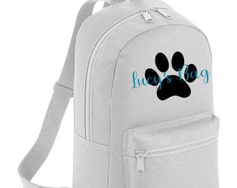 backpack with dogs on it