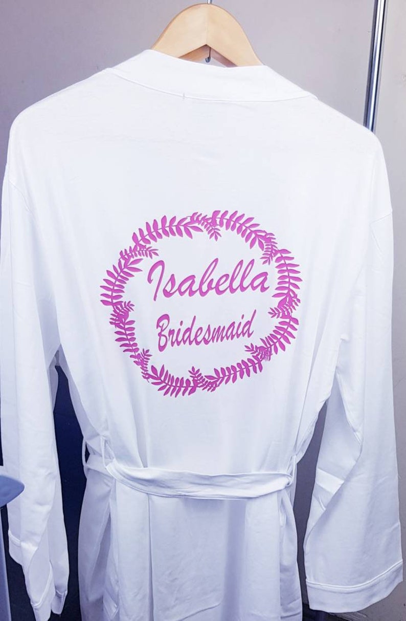 Personalised Bridal Robe,Bridesmaid Robe,Kimono,Bridal Party Robe