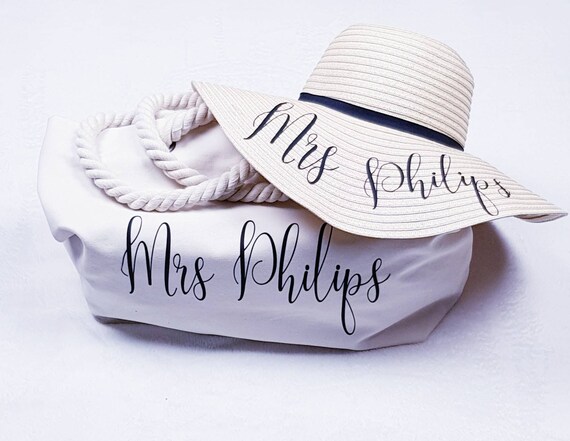 personalised beach hat