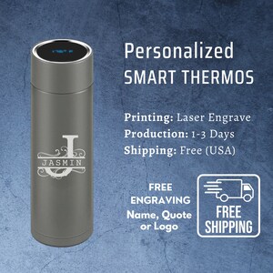 Gift Set) Personalized Thermos - Laser Engraving – Sleek Peek Co