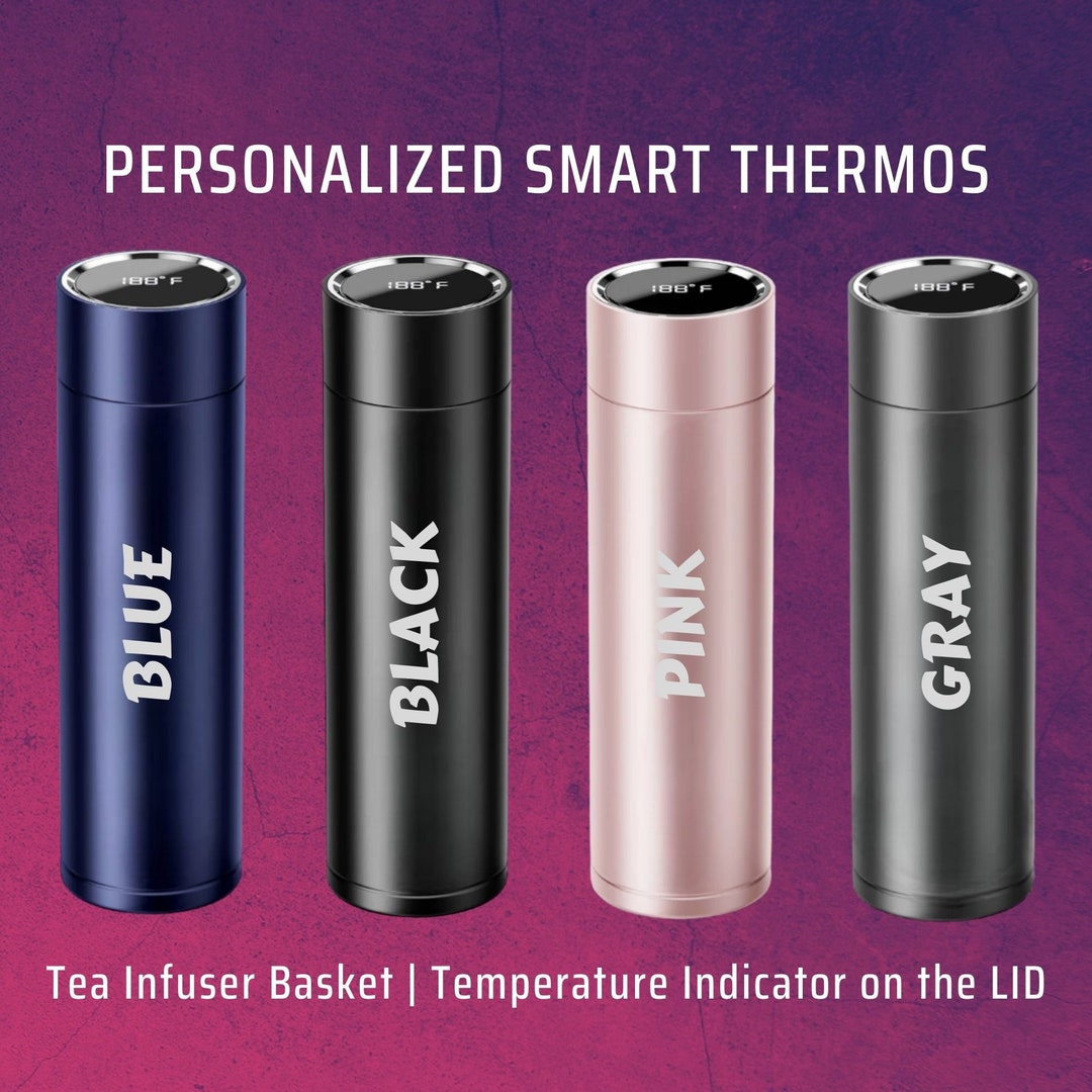 Personalized Smart Thermos With Quotes Engraved Insulated Stainless