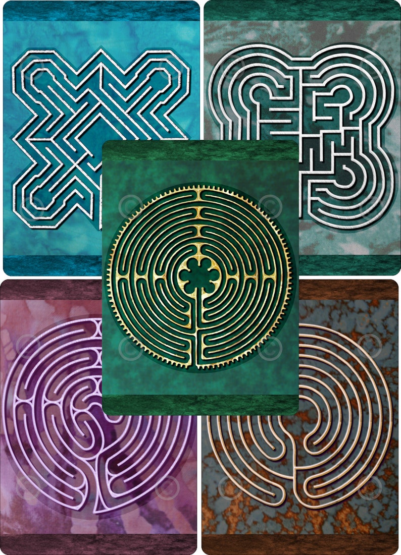 LABYRINTHS Finger Labyrinth Travel Cards 10count Pack Etsy