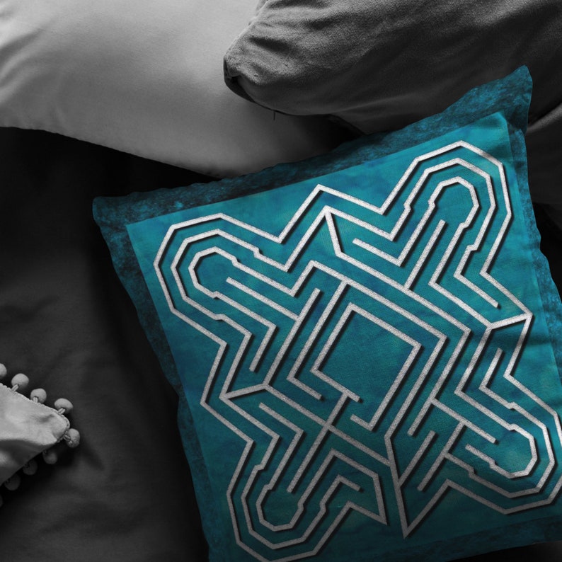 Labyrinth Only Forever Throw Pillow