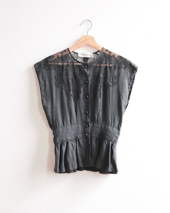 Embroidered Linen Blouse
