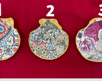 Petit porte-objets à découper coquillages océan au choix 1, 2 ou 3/ plateau à bijoux/ porte-bagues/ décoration d'intérieur/ cadeau d'anniversaire