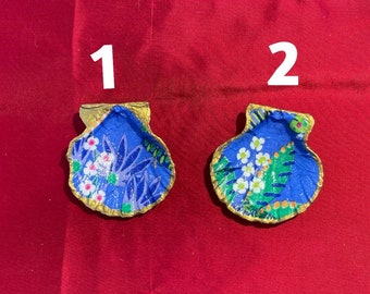 Mini porte-bague à découper floral coquillage océan / porte-bagues / accessoires de mariage / cadeau mignon / porte alliances / cadeau