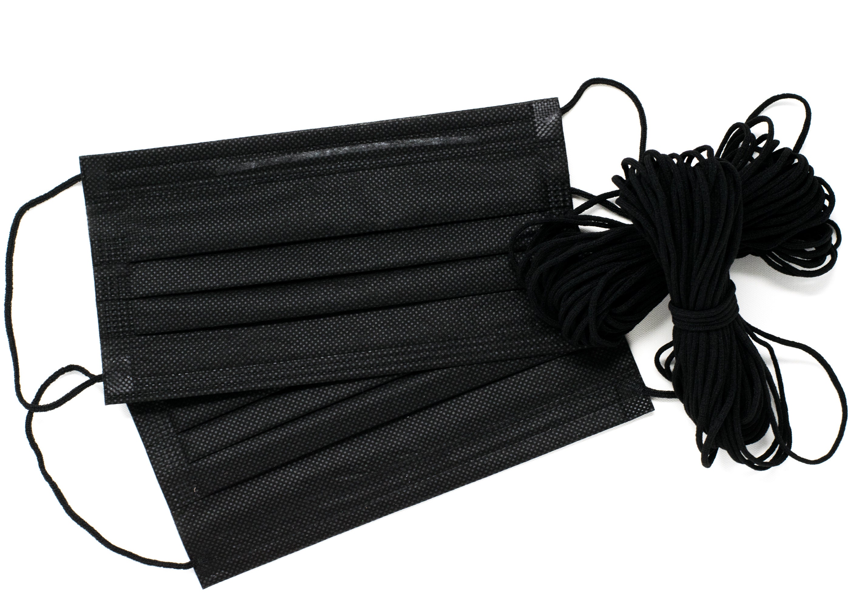 Soft Round 3mm Elastic Cord for Mask Black Color Fast Ship Etsy