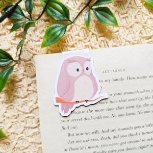Segnalibro magnetico / Segnalibri magnetici gufo / Segnalibro gufo notturno con magnete / Regalo per i lettori di gufi / Accessorio libro gufo carino / Idea regalo di lettura