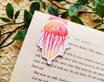 Magnetische bladwijzer | Kwallen magnetische bladwijzers | Kawaii kwallen bladwijzer met magneet | Lezerscadeau | Kwallen Boek Accessoire Cadeau Idee