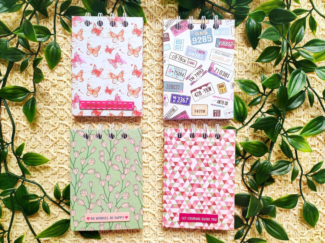 Mini Spiral Bounded Notebooks | Tulips Pocket Notebooks | Hardback ...
