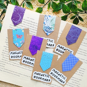 Segnalibri magnetici ~ Segnalibri minimalisti ~ Segnalibri con magnete ~ Idea regalo per lettori ~ Accessorio per libri ~ Lettura ~ The Cute Paper