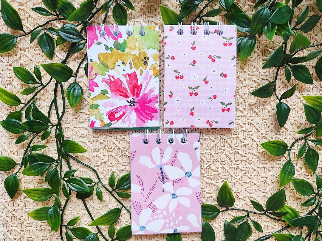 Mini Notebooks | Floral Pocket Notebooks | Small Wirebound Notebooks ...