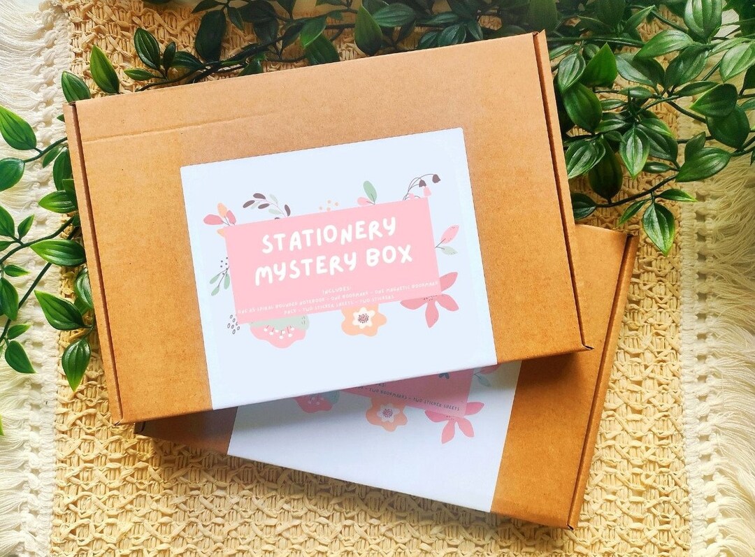 STATIONERY MYSTERY BOX Stationery Grab Bag Cute Stationery Etsy