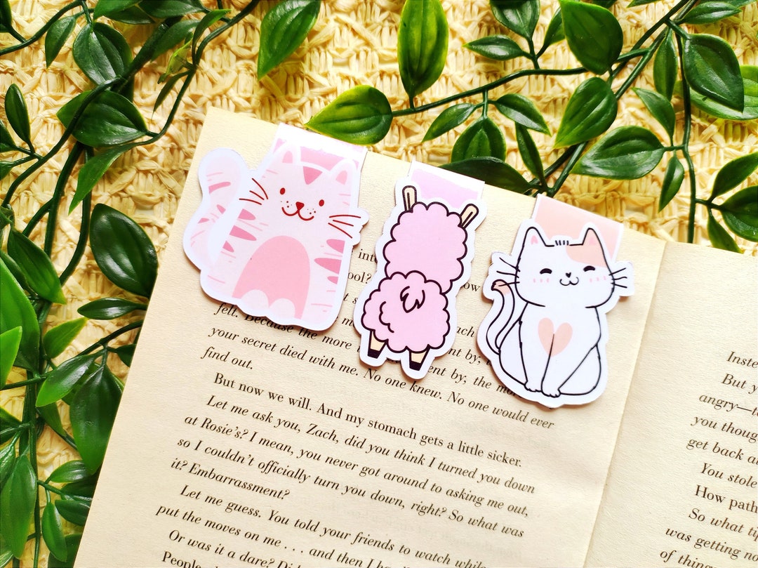 Bookmarks Cute Bookmarks of Animals lama Glama Bookmark Cute Cat Bookmark
